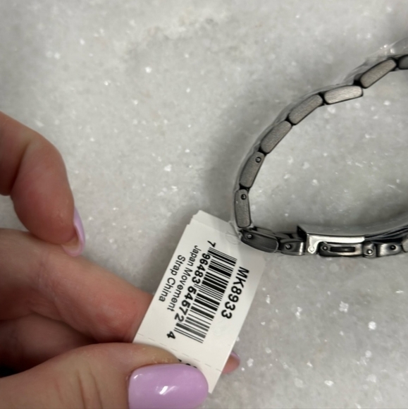 MICHAEL KORS Men's Wren Blacklon Plated Two-Tone Stainless Steel Bracelet Watch - Picture 3 of 4